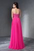 A-Line Sweep Train Perlenbesetztes Chiffon Herz-Ausschnitt Abendkleid - 2