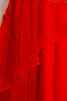 Ein Schulter Exquisit Natürliche Taile Schickes Cocktailkleid mit Blume - 6