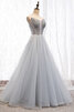 Abito da ballo allacciato conservatore in tulle lunghi cuore angelico - 2