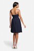 Moderno Vestido de Dama de Honor de Corte-A de Corto de Escote Corazón de Encaje Adorno - 6