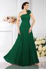 Chiffon Prinzessin Bodenlanges Brautjungfernkleid mit Plissierungen ohne Ärmeln - 9