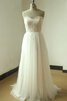 Vestido de Novia de Playa de Sin mangas de Plisado de Escote Corazón de Cremallera - 1