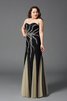 Herz-Ausschnitt Natürliche Taile Perlenbesetztes Anständiges Ballkleid aus Chiffon - 4