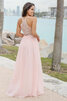 Ärmelloses Herrlich Outdoor Langes Abendkleid mit Bordüre - 2