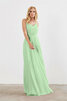 Robe demoiselle d'honneur de fourreau passionnant naturel longue romantique - 4