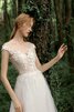 Robe de mariée en tout plein air de princesse sucré avec décoration dentelle avec zip - 5