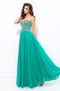 Ärmelloses Chiffon A-Linie Formelles Abendkleid mit Reißverschluss - 6