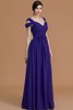 Vestido de Dama de Honor en Gasa de Sin mangas de Natural de Volantes Adorno - 8