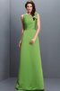Robe demoiselle d'honneur longue en forme fermeutre eclair col en bateau en satin - 13