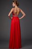 Abito da Sera Alta Vita con Perline Moda con Paillette in Chiffon - 2