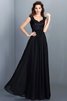Robe demoiselle d'honneur longue naturel manche nulle jusqu'au sol de princesse - 6