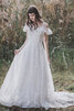 Robe de mariée manche nulle délicat de princesse salle interne derniere tendance - 5