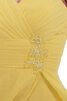 A Linie gerüschtes Chiffon wadenlanges knielanges Jugendweihekleid ohne Ärmeln - 3