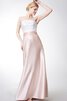 Satin Herz-Ausschnitt rückenfreies gerüschtes langes stilvolles Brautjungfernkleid - 2