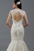 Vestido de Novia de Corte Sirena en Encaje de Hasta el suelo de Sin mangas de Escote en V - 2
