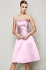 Vestido de Dama de Honor de Plisado de Cremallera de Hasta la Rodilla - 22