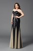 Herz-Ausschnitt Natürliche Taile Perlenbesetztes Anständiges Ballkleid aus Chiffon - 5