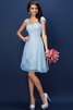 Abito da Damigella in Chiffon con Piega Conotta A-Line Principessa - 18