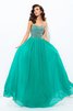 Ärmelloses Chiffon A-Linie Formelles Abendkleid mit Reißverschluss - 1