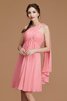 Vestido de Dama de Honor de Corte-A de Corto de Un sólo hombro de Encantador - 5