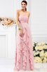 Abito da Damigella con Piega A-Line Cerniera A Terra in Chiffon - 21