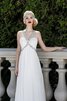 Abito da Sposa alta vita in Chiffon A-Line sexy A Terra Semplice - 2