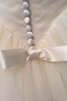 Robe de mariée croisade jusqu'au sol décolleté dans le dos textile en tulle de lotus - 4