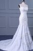 Spitze Meerjungfrau Stil Paillette ein Schulterfreies Satin Brautkleid mit Blume - 2