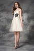 Reißverschluss Prinzessin A Linie Formelles Cocktailkleid mit Herz-Ausschnitt - 4