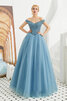 Robe de bal en satin en tulle ligne a charme romantique - 8