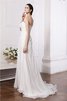 Robe de mariée facile de princesse en chiffon avec zip manche nulle - 2