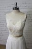 Robe de mariée plissage facile intemporel longueru au niveau de sol appliques - 4