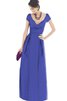 Robe demoiselle d'honneur facile femme branché a-ligne v encolure avec zip - 2