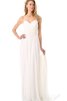 Robe de mariée décontracté avec chiffon avec sans manches ceinture au bord de la mer - 1