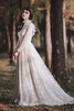 Abito da sposa in pizzo in stain elastico pudica sogno spazzola treno dolce - 2