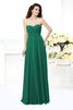 Abito da Damigella Sensuale A Terra in Chiffon Lungo Senza Maniche - 9