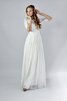 Robe de mariée romantique simple femme branché vintage au niveau de cou - 5