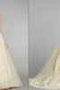 Rückenfreies Herz-Ausschnitt Ärmellos Tüll Brautkleid mit Gürtel mit Schleife - 2