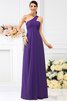 Vestido de Dama de Honor de Corte-A de Hasta el suelo de Cremallera de Largo - 24