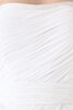 Taft plissiertes natürliche Taile einfaches bodenlanges Brautkleid mit offenen Rücken - 4