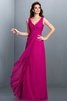 Robe demoiselle d'honneur longue plissage ligne a avec chiffon grandes bretelles - 11