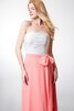 Robe demoiselle d'honneur luxueux avec zip ruché de bustier avec ruban - 2