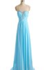 Vestido de Dama de Honor en Gasa de Escote Corazón de Plisado de Hasta el suelo - 7