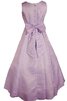Empire Taille Taft A-Line bodenlanges Blumenmädchenkleid mit Jacke - 3