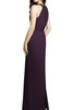 Abito da Damigella con Perline A Terra A-Line Tubino in Chiffon - 2