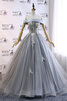 Robe de bal de princesse textile en tulle distinctif cordon de bustier - 1