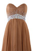 Robe de soirée naturel derniere tendance avec cristal manche nulle de traîne courte - 2