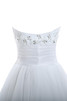 Robe de mariée eclaté avec perle en satin élastique versicolor fermeutre eclair - 7