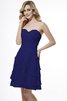 Reißverschluss Herz-Ausschnitt Normale Taille Chiffon Prinzessin Brautjungfernkleid - 25