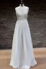 Abito da Sposa in Chiffon con Bottone Buco Della Serratura Schiena a riva Corto A Terra - 1